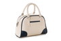 Lucky Bees Bolso de Mano Crema y Azul Oscuro
